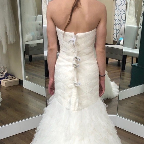 Galina Signature custom mermaid wedding dress gown - Picture 3 of 11